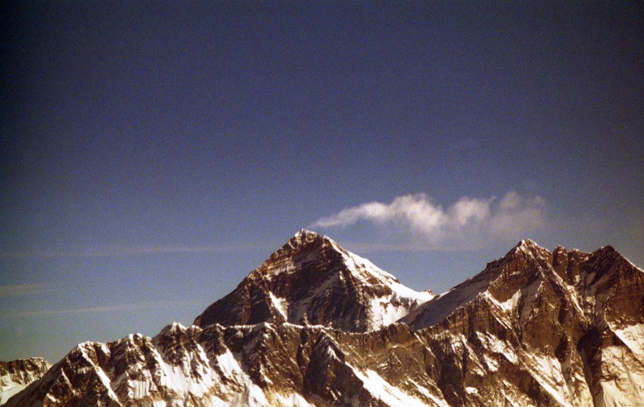 1997 Everest and Lhotse From Mountain Flight Close Up